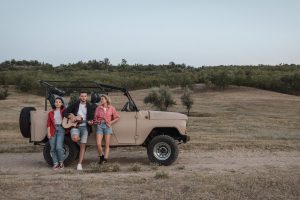 three-friends-traveling-by-car-with-copy-space three-friends-traveling-by-car-with-copy-space