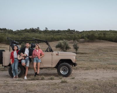 three-friends-traveling-by-car-with-copy-space three-friends-traveling-by-car-with-copy-space